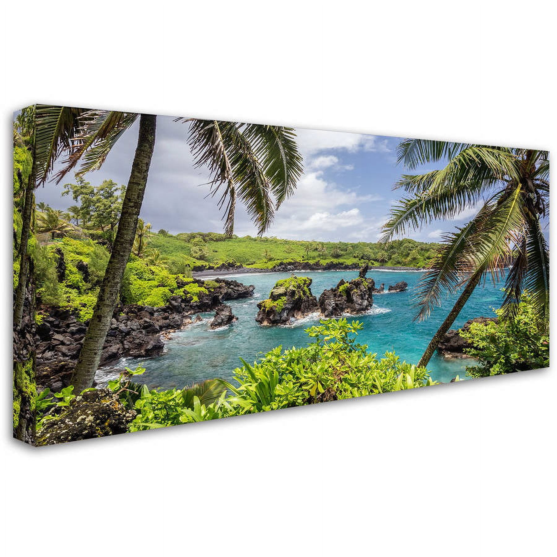 Trademark Fine Art 'Tropical Paradise Maui' Canvas Art by Pierre Leclerc