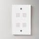 thumbnail image 2 of Juego de tomas de pared universales de 4 puertos: 5 piezas para uso en el hogar, hoteles y oficinas: panel de plástico estándar de EE. UU., 2 of 8