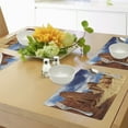 thumbnail image 4 of Ambesonne Desert Place Mats Set of 4, Bizarre Sandstone Cliffs, Standard Size, Navy Blue Mustard Orange, 4 of 6