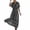 Grey, variant on Casual V Neck Short Sleeve Swing Dress With Pattern Flowy A Line Summer Dress Women's Elegant Striped Dresses Pink XXL