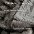 thumbnail image 6 of Cozylore Luxury Faux Fur Throw Blanket for Bed Super Thick Warm Long Fluff Fuzzy Blankets for Bedroom Living Room, 90" x 108", Gray, 6 of 7