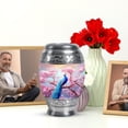 thumbnail image 6 of JAGASY Peacock Urn for Ashes Adult Male & Female, Pink Urns for Human Ashes keepsake, Cherry Blossom Tree & Flowers Decorative Urns for Parents, Small Cremation Urn for Mom & Dad, (3 Inch), 6 of 7