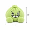 thumbnail image 5 of Cute Green Bao Bun Dumpling Plush with Steamer Box, Soft Squeezable Stuffed Dumpling Toy with Embroidered Face, Anxiety Relief Fidget Plushie for Office Desk Home Decor Novelty Gift, 5 of 7