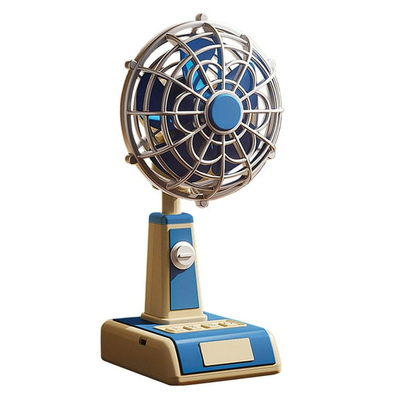Desk Fan USB Rechargeable Quiet Portable Tabletop Personal with 3 Speeds and Powerful Airflow for Home Kitchen Car Travel