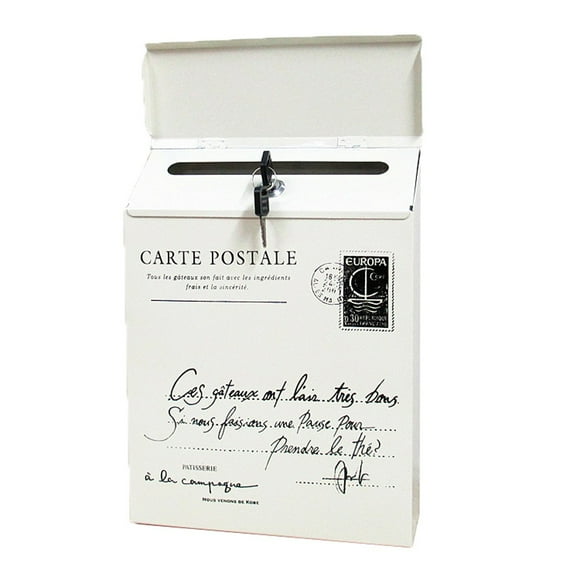 WIFKLSIIPG Vintage Retro Wall Mount Mailbox Mail Postal Letter Newspaper Box Waterproof