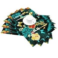 thumbnail image 2 of XMXY Woven Placemats Set of 6 PCS, Tropical Simple Flowers Table Mats Washable Heat Resistant Placemats, 2 of 6