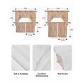 thumbnail image 5 of Line Texture Swag Curtains for Living Room/Bedroom Windows, Orange Abstract Art Retro Kitchen Curtains and Valances Set 36 Inch Length, Light Filtering Swags Valance Curtain Panels, 5 of 5