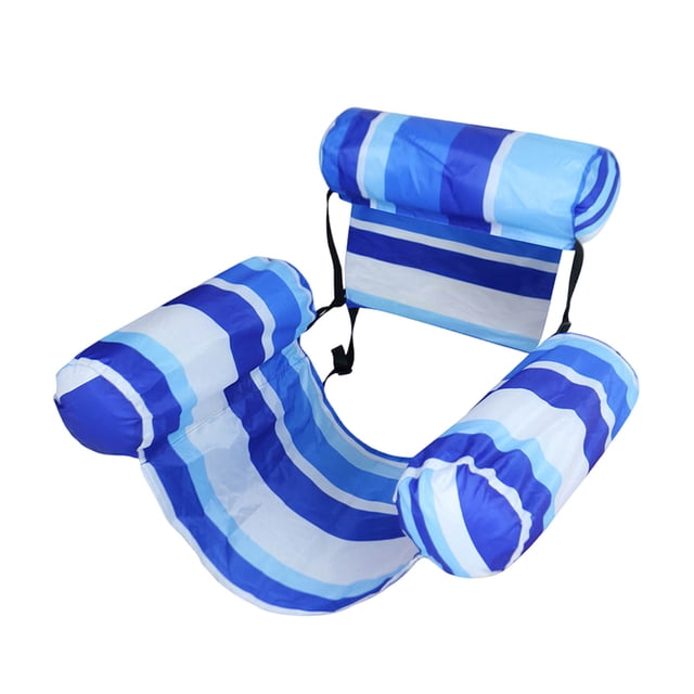 1 Pack Inflatable Pool Float Chairs Adults Portable Heavy Duty Swimming Pool Adjustable Blow up Water Floating for Summer Beach Lake Party
