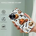 thumbnail image 3 of Compatible with iPhone 13 Halloween phone case, PC plastic with skull bat pumpkin pattern design and black camera frame protection, scratch resistant and shock-absorbing phone case, 3 of 4
