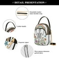 thumbnail image 4 of ALAZA Chain Crossbody Bags for Women Skull Floral Rainbow Shoulder Handbag Phone Purse, 4 of 5