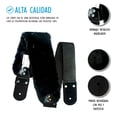 thumbnail image 4 of Correa para guitarra Strap o Tahali para guitarra acústica, bajo eléctrico, guitarra eléctrica Kidam  Peluche hombrera negra, 4 of 4