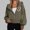 Army Green, variant on Winter Coats for Women Long Sleeves Hooded Vintage Heart Printed Sweatshirts Full Zip Fall Purple Lightweight Jacket,S