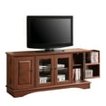 thumbnail image 3 of Walker Edison Wood TV Stand for TVs up to 58", Traditional Brown, 3 of 9
