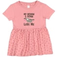 thumbnail image 3 of Inktastic My Memaw and Pepaw Love Me Sloth Girls Baby Dress, 3 of 5