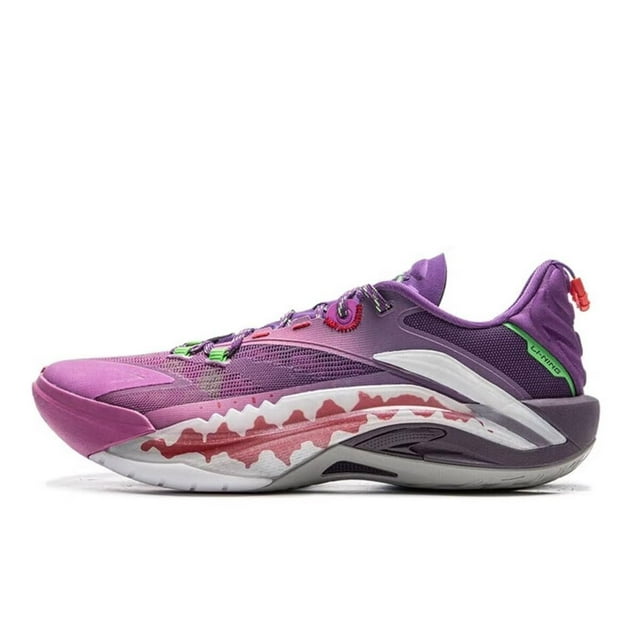 Zapatillas de Baloncesto Profesionales para Hombre LI-NING BAD5 Sniper I S Morado Talla US 10.5