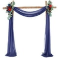 thumbnail image 3 of Cortinas para arco de boda, fondo para fiestas, paneles para decoración de escaleras, 1x Azul marino, 3 of 9