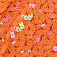 thumbnail image 3 of veasfak 13m Sequins Paillette Ribbon Braid Lace DIY Sewing Clothing Orange, 3 of 7