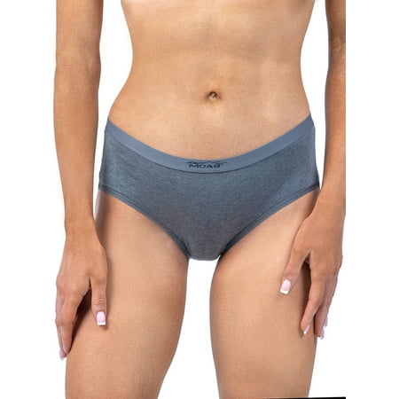 MOAB Organics Women s Cotton Hipster Panty - M73121 (Slate  S)