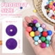 thumbnail image 2 of Uxcell 60 Pcs Cuentas de Silicona, Cuentas Redondas Focales de 15mm Color Caramelo a Granel para Llaveros Pulseras Collares Bolígrafos Suministros de Manualidades DIY, Púrpura Oscuro, 2 of 7