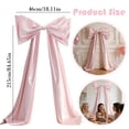 thumbnail image 2 of 1PC Large Satin Bow Decor, Giant Coquette Bow for Valentine's Day, Birthday & Wedding Backdrop, Wall Hanging Party Decoration, 2 of 9