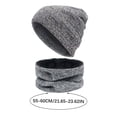 thumbnail image 2 of YABCSAZ Womens Beanie Hat Scarf Gloves Set, Fleece Lined Winter Hat with Pom Pom, Long Knit Scarf Touchscreen Gloves for Cold Weather,Christmas Gifts, 2 of 4