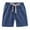 Dark Blue, variant on Elainilye Fashion Toddler Boys Girls Shorts Summer Plain Print Linen Pants Sports Shorts Casual Half Shorts Pants, Sizes 2-8