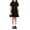 Black, variant on Girls School Uniform Dress Girls' Summer Pleated Dress for Kids Casual Campus Style Lightweight Pure Color Girls' Dress for Daily Wear School Year Options Blue 6-7 Years