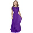 thumbnail image 1 of Robes de Communion Sainte pour Filles 1-12 Ans Blanc Cassé Taille 2 Violet 12, 1 of 1