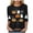 Black_1, variant on Godom Women's Halloween Pumpkin Shirts Casual 3/4 Sleeve Ghosts Graphic Tees Round Neck Fall Trendy Clothes