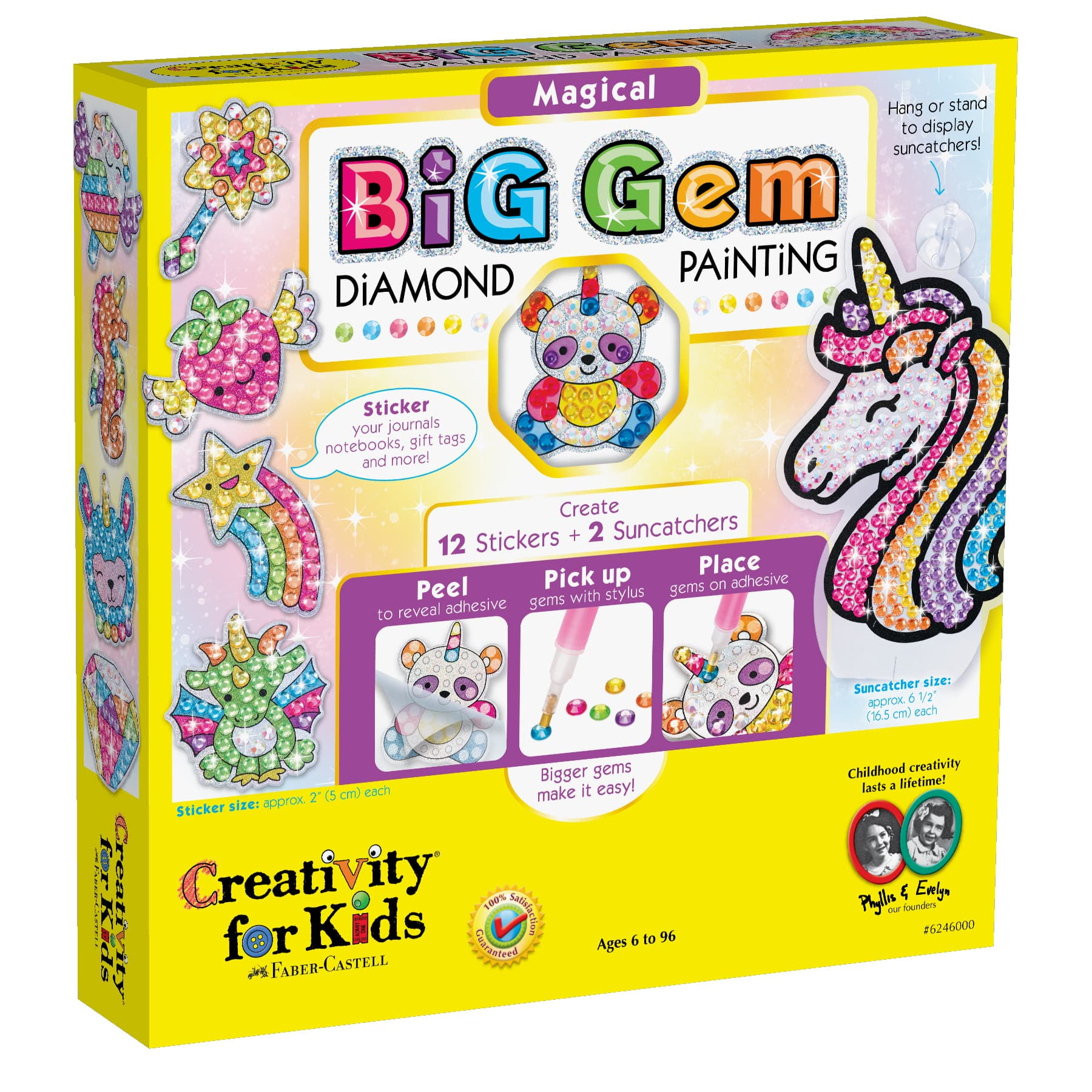 Creativity for Kids Deluxe Big Gem Diamond Painting- Child Craft Kit for  Boys and Girls 6+ 