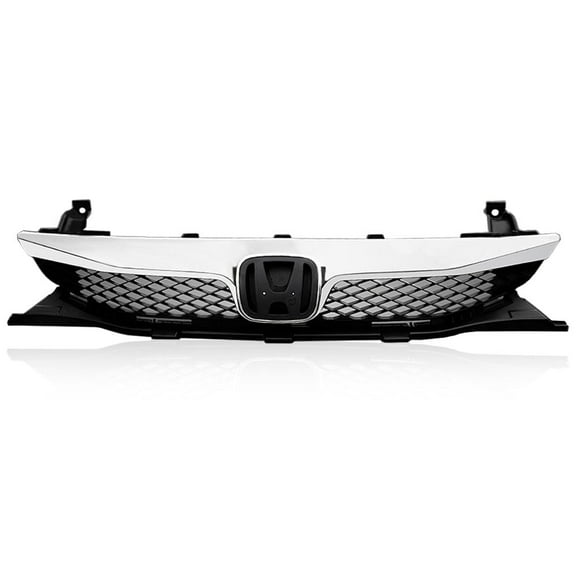 CROSSDESIGN Grille Grill Fit for Honda Civic 2009-2011 Chrome