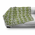 thumbnail image 3 of Panda Soft Flannel Fleece Throw Blanket, Cartoon Funny Hand Drawn Style Panda Bear Heads Animal Pattern Funny Furry Mammal, Cozy Plush for Indoor and Outdoor Use, 70" x 90", Multicolor, by Ambesonne, 3 of 6