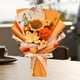 thumbnail image 1 of Crochet Flower Bouquet Flores de punto Decoración de la oficina en casa, regalo del Día de la Madre de su hija para el día de la maestra su novia Tulipán naranja, 1 of 8