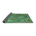 thumbnail image 2 of Ahgly Company Indoor Rectangle Southwestern Turquoise Blue Country Area Rugs, 2' x 3', 2 of 4
