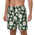 thumbnail image 2 of Balery White Daisies and Bee Mens Swim Trunks Swim Shorts for Men Quick Dry Inseam Beach Shorts with Compression Liner Pocket-Medium, 2 of 9