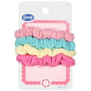 Hairhints: Lt Pink/Teal/Yellow/Dark Pink Scrunchies