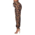 thumbnail image 3 of Women Camouflage Casual Pants with Elastic Waist Drawstring, High Waist Color Matching Clothing, 3 of 9
