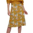 thumbnail image 4 of Moomaya Jupes pour Femmes Longueur Genou Poly Spandex Vêtements Décontractés, 4 of 5