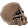 thumbnail image 2 of PTC 5.38 Inch Polished Bronze Finish Skeleton Skull Statue Figurine, 2 of 4