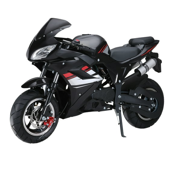 WETS Gas Pocket Rocket Motorcycle, Mobel 49CC 4-Stroke Pocket Rocket Motorcycle with bual Heablight, Premium Tire, Metal Frame, bisc Brakes