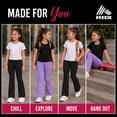 thumbnail image 6 of RBX Girls Leggings - 2 Pack Stretchy Girl Flare Leggings with Pockets Yoga Pants for Girls (7-16), 6 of 7