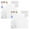 White 2PCS, variant on 200/100 Pieces Shrinky Plastic Sheets Kit, Shrink Paper Keychain Kit with Shrink Paper Keychains and Open IronRing, DIY Craft Marking, Handprint Keychains