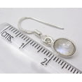 thumbnail image 3 of SilverStarJewel 925 Solid Silver Classic Rainbow Moonstone Beautiful Inexpensive Earrings 2.6 CM, 3 of 3