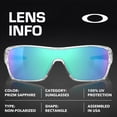 thumbnail image 4 of Oakley OO9307 Turbine Rotor Rectangle Shaped Non-Polarized Sunglasses for Men - Includes Official Eyewear Kit - Polished Clear Frame with Prizm Sapphire Lens, 4 of 7