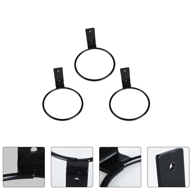 OULII 3Ud Aro Colgante Negro Para Macetas Soporte De Hierro Ideal Para Decorar Habitaciones Y
