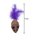 thumbnail image 3 of 2PCS Feather Cat Toy Corrugated Paper Cat Scratch Toy Cat Mouse Toy Catnip Toy, 3 of 10