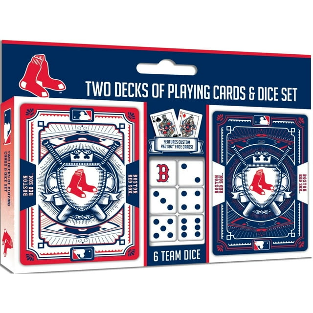 Baby Fanatics Brs3230: Juego de dados y naipes de Boston Red Sox, paquete de 2