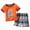 A30-Watermelon Red, variant on Ccpelsie Boys Clothes 2 Piece Print Short Sleeve T-Shirt Tops & Shorts Set Casual Kids Boys Summer OutfitOrange,7-8 Years