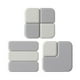 thumbnail image 3 of 3 protectores de pared para puerta, tope de puerta, pegatinas silenciosas, almohadilla protectora de pared simple Gris, 3 of 9