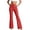 Red, variant on Jogging Pants for Women Women's Flare Dress Pants High Waist Solid Color Stretchy Elegant Formal Trousers for Work Business Casual Gray XL